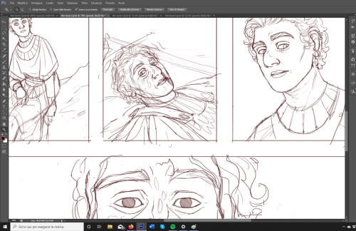 snippets from my current wip! i’m using my ocs to try something different from my usual comics
