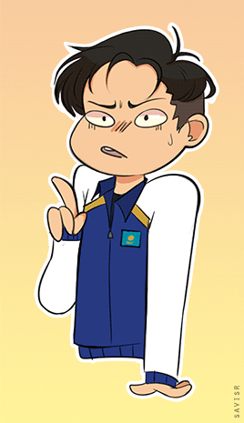 savisr: for the expressions challenge (otabek 5A &amp; 5B) which i for some reason