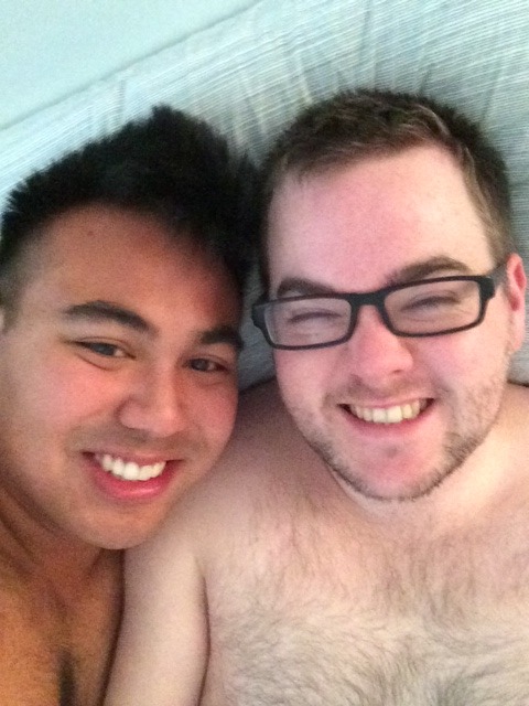 thegaycard:  imhereforthemen:  Smiling because we are finally together after 7 months