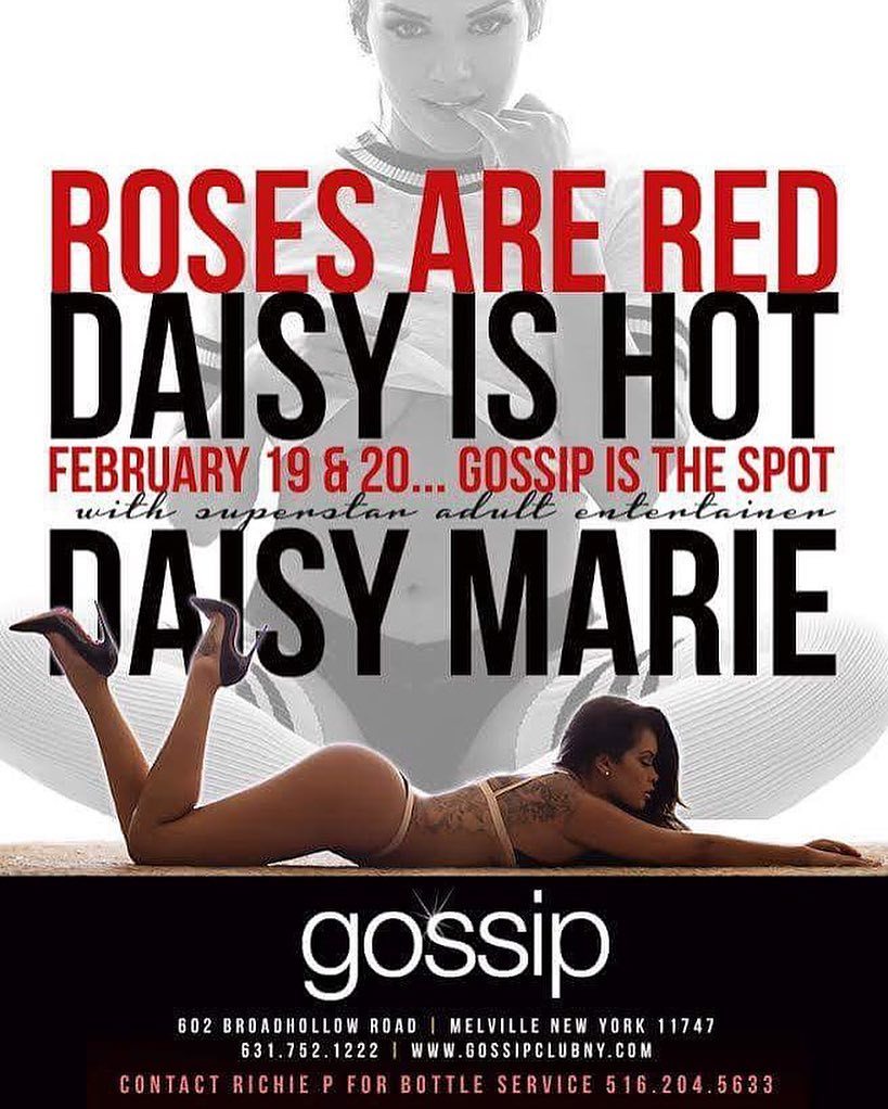 So excited to be back in NY. Come meet me at @gossiplongisland #DaisyMarie by 1daisymarie