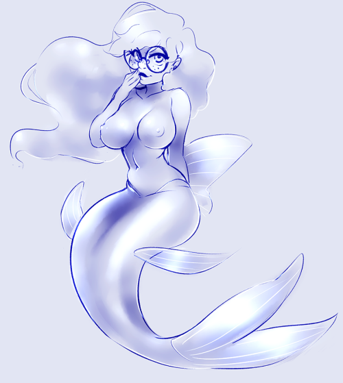 certifiedhypocrite:  liz-pls:Nerdy mermaida cute