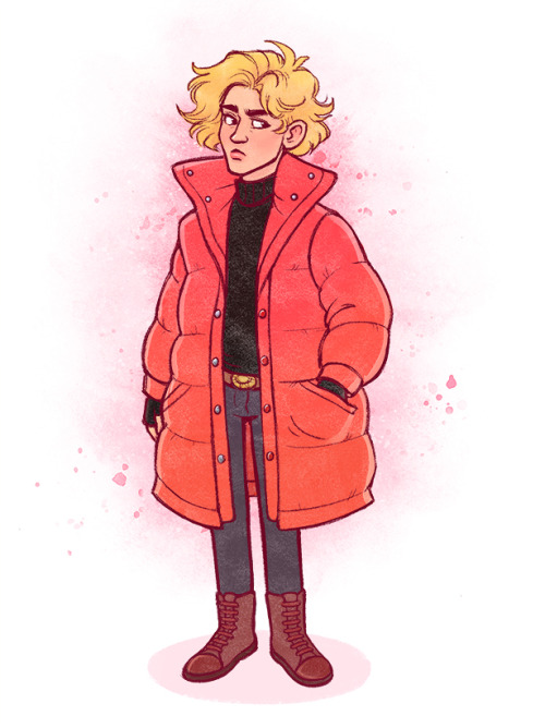 Just wanted to do a quick one of Enjolras in a big coat. Sometimes he just doesn’t feel like wearing