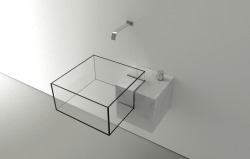homedesigning:  Square Glass Basin