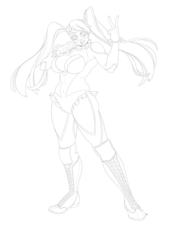 jeiae:  R. Mika sketch WIP-thingy!  New main forever!  Working on new art for my