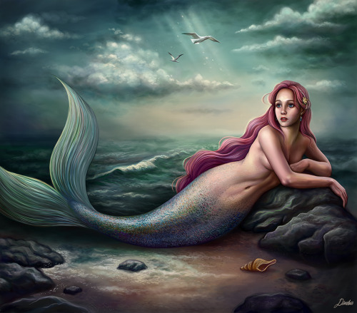  Hey everyone, long time no see. I wanted to finally share this Mermaid artwork that I started durin