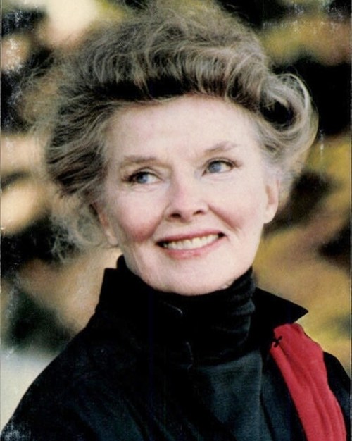 Katharine Hepburn is photographed here by one of her favorite photographers, Len Tavares, in 1981 - 