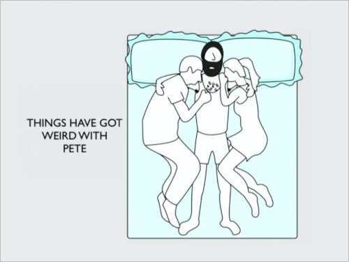 a-blog-for-multifans:  sadanduseless:  What Your Sleeping Positions Say About Your Relationship  God dam it Pete. 