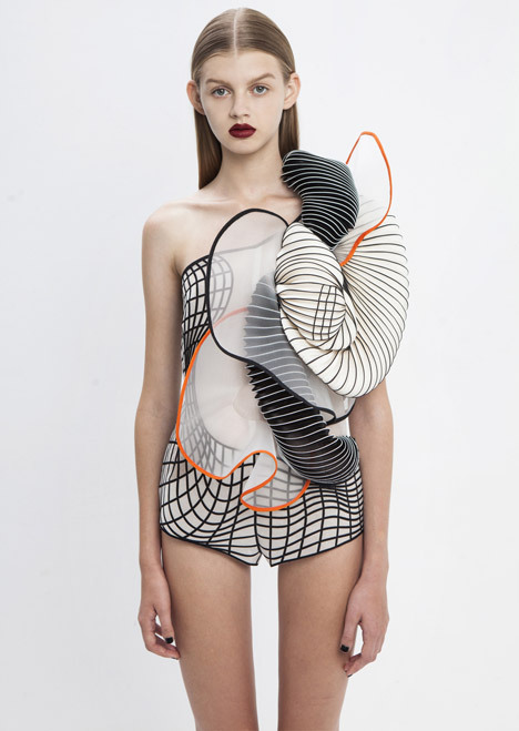 anaispaws:  3D PRINTING: Hard Copy | Noa Raviv As orderly as it looks, the digital world made of grids, patterns, and mathematical algorithms, in daily use often looks chaotic. Noa Raviv, a 26-year-old Tel Aviv based fashion designer, creates for this