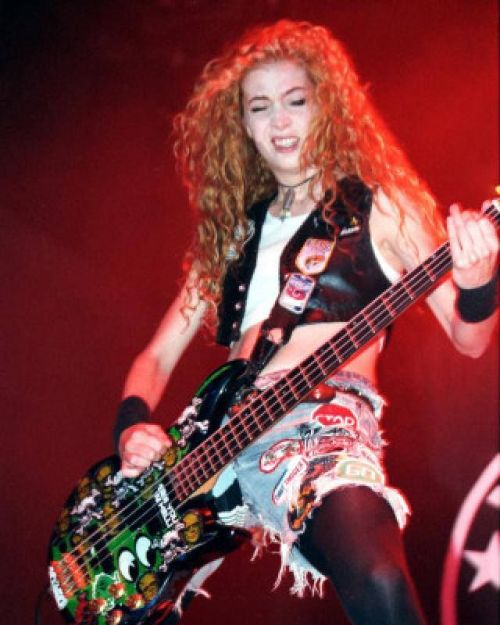 blackros78:  Sean Yseult on stage with White Zombie, 1992