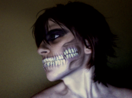 gracerofl:coelasquid:jacksonoverland:Titan Makeup test - Open MouthI added one of my first set of ph