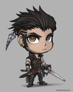 tesnuzzik:  Dagran chibi :3 The details in