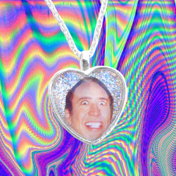 space-grunge:  nic cage necklace / samuel