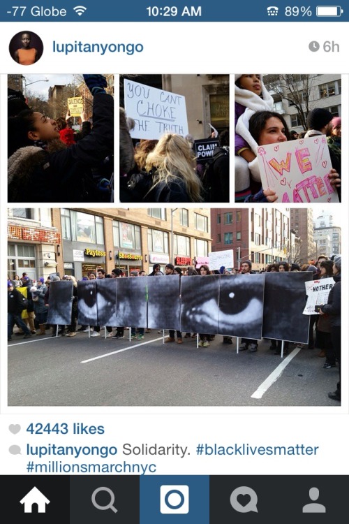 bangskeletariat:Lucy Liu, Uzo Aduba, Lupita Nyong’o, & Dylan Marron instagram posts, Dec 14 2014