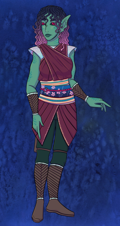 Attempted to redesign my idea for a triton druid ranger, Lobatus Galeatus. Still not satisfied with 