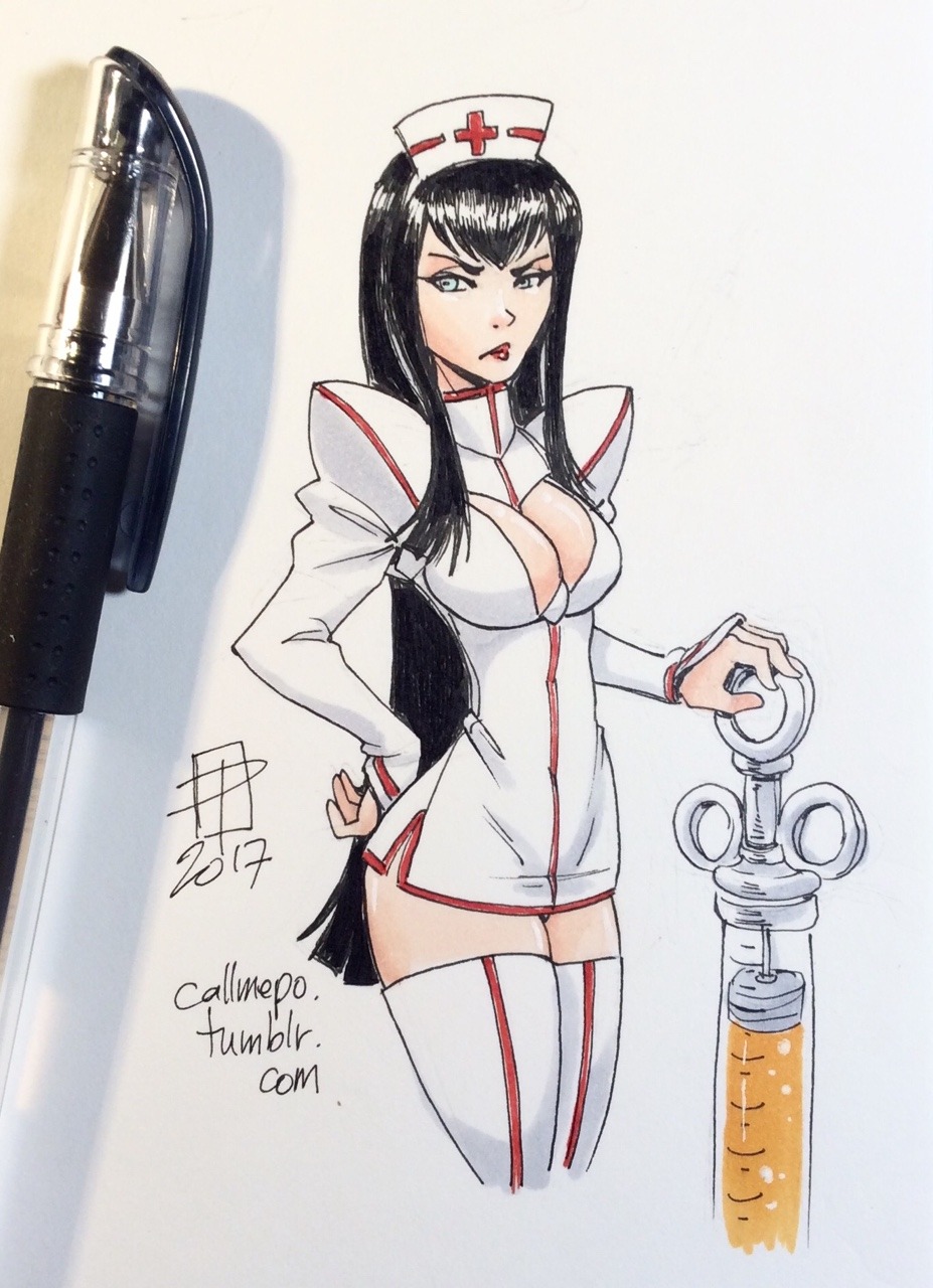 callmepo: Naughty nurse master post.  The full collection of naughty nurse tiny doodles