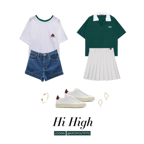 Outfits inspired by “Hi High” by LOONA (Click for better quality)Want to know where to buy these pie
