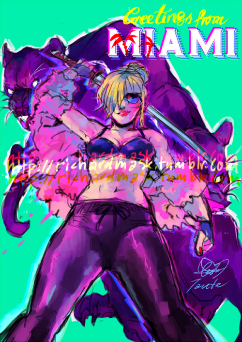 This will be a free print when preordering my Hotline Miami sketchbook![Preorder Info here]