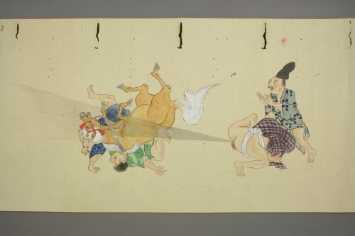 red-lipstick:Over 150 years ago a group of anonymous Japanese artists created a 34-ft long scroll ti