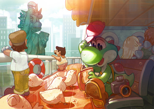 mortmorrison:  A special treat for all yoshi loonies out there.  ヽ(*⌒∇⌒*)ﾉ 