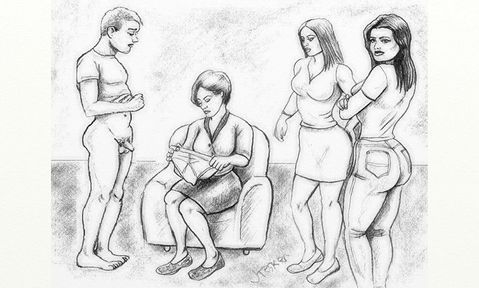 ifotg:Ms. Harwood always required the boys to step out of their lowered underpants and hand them to 