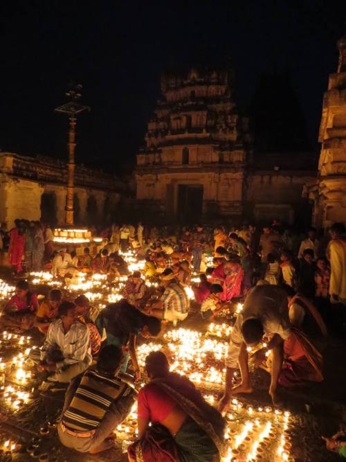 Diwali at Virupaksha Shiva temple, Hampi, Karnataka