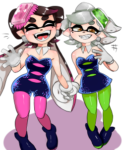seaocolors: i wanted to draw them a bit more similar to their in-game style…. thaNK YOU FOR 900 FOLLOWERS?? this is the most followers ive ever had anywhere…. ;v;  &lt;3 &lt;3 &lt;3 &lt;3 &lt;3