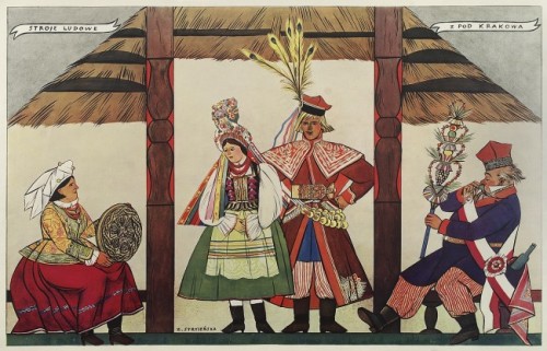 lamus-dworski: Zofia Stryjeńska (Polish, 1891-1976), excerpts from the “Folk costumes&