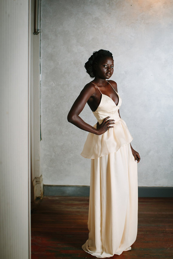 black-culture:  itsloudinsidemyhead:  Wedding dress by JillianFellers on Etsy. 