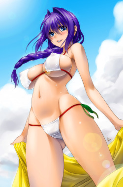 hentaielite:  source / artistPopular anime harem mobile game Osawari Island