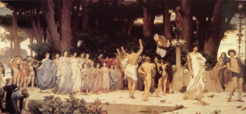 pre-raphaelisme:The Daphnephoria by Frederic Lord LeightonThe Daphnephoria was a festival held every