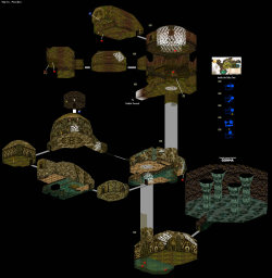 sperciphecles:  store-brand-cereal:  Ocarina of Time dungeons in an isometric view   This should be on a poster