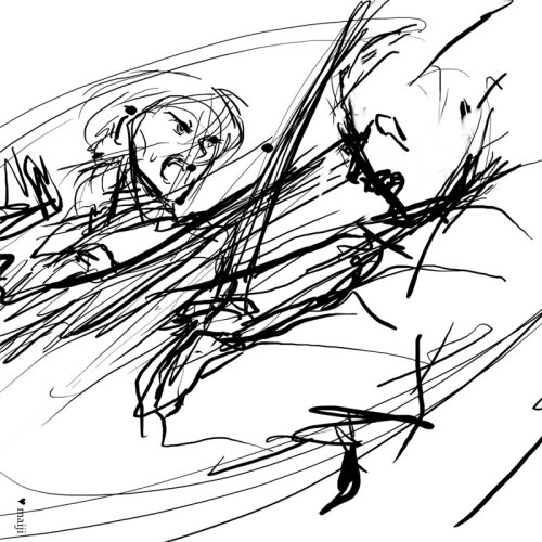 Me: I wanna draw a cool swordfight!!Me ten seconds in: Oh I forgot swords and fights are hard to dra