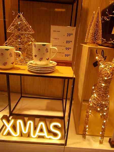 Some merchandise offered in the city Wroclaw, Poland during Christmas time.