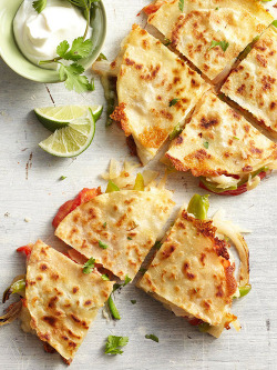 in-my-mouth:  Fajita Style Quesadillas