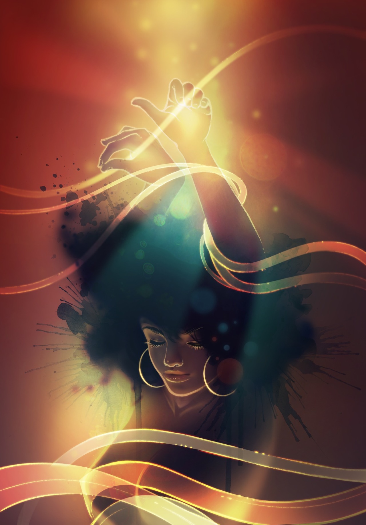 kelogsloops:Process for “Liberation”StagesI start off with a outline sketch to