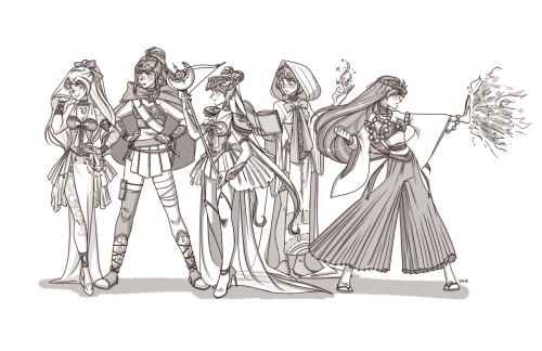 jess-a-mania:  cendrilloncosplay:  charapoo:  Sailor Moon and the Inner Senshi as RPG/D&D classe