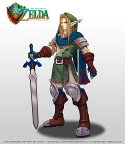 TLOZ The Two heroes Link Kokiri Concept by