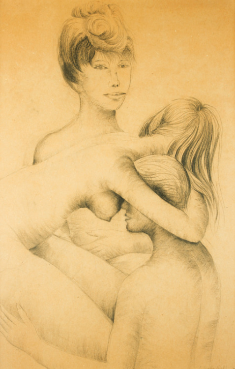 Podhrázský Stanislav (Czech, 1920 – 1999)Erotická kresba, 1965