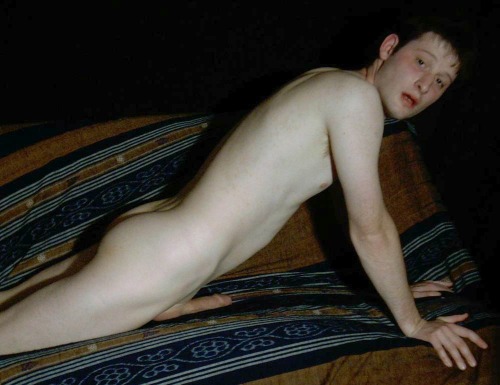Stretching out full length with his hard cock beneath him…as if he were mounting a women and his erection was invading her pussy….