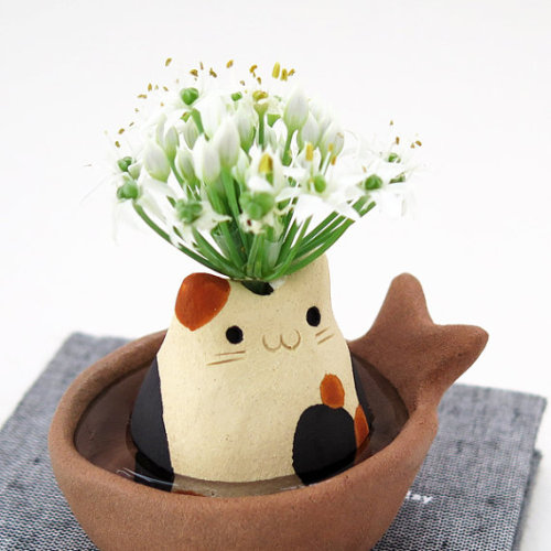 seraphica:Adorable Ceramic Creations from Siro’s Funny Animals [etsy]