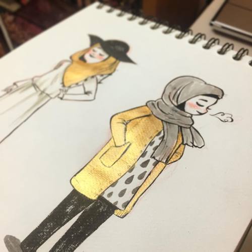 foxville: Some hijabi style for #inktober ✨