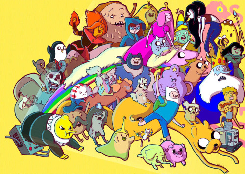 dusty-tea:  Brand new Adventure time print for Arcadecon this weekend in honor of special guest Pendleton Ward! 