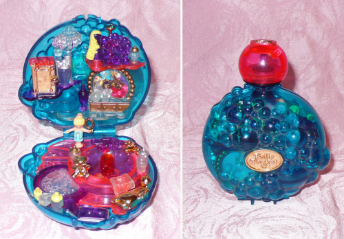 Polly Pocket - Ctystal collection- Starshine Palace- Sweet Roses- Bubbly Bath- Jewel Magic Ball