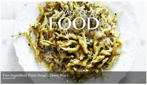 I’m on Yahoo Food talking about pasta! Click through to read the full article. Many thanks to 