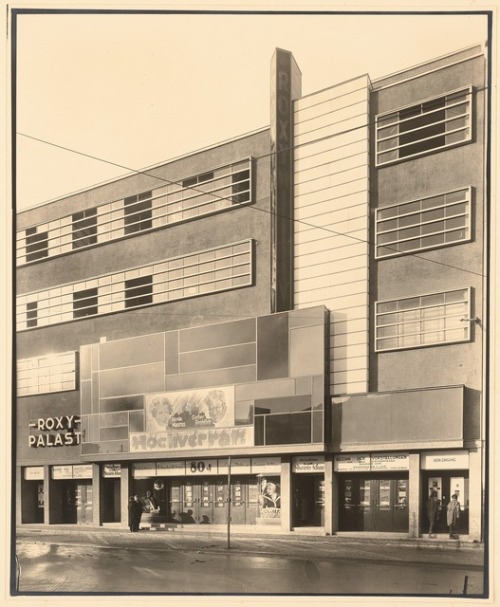 germanpostwarmodern: Office Building and Cinema “Roxy Palast” (1928-29) in Berlin, Germany, by Mart