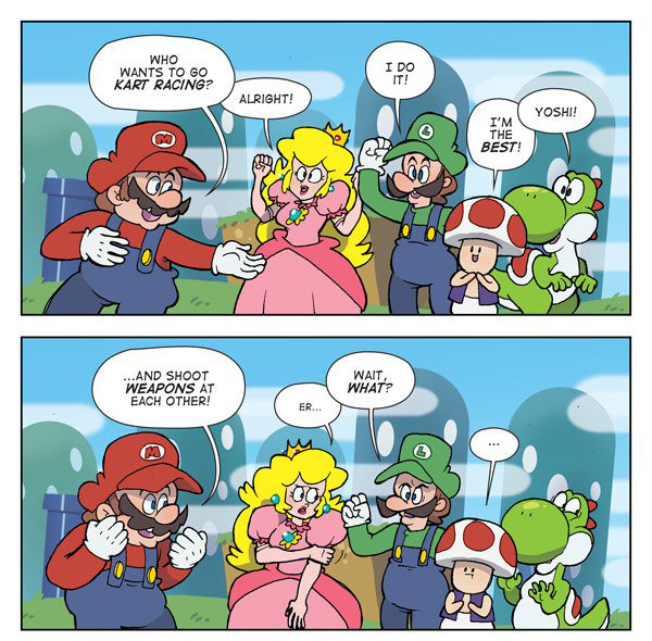 dorkly:  Mario X-Treme Sports 