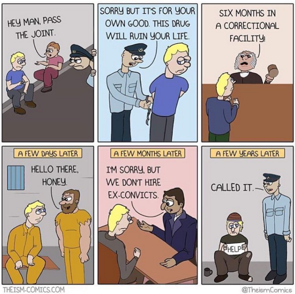 gogomrbrown:    Nothing more laughable than when people claim drug prohibition helps