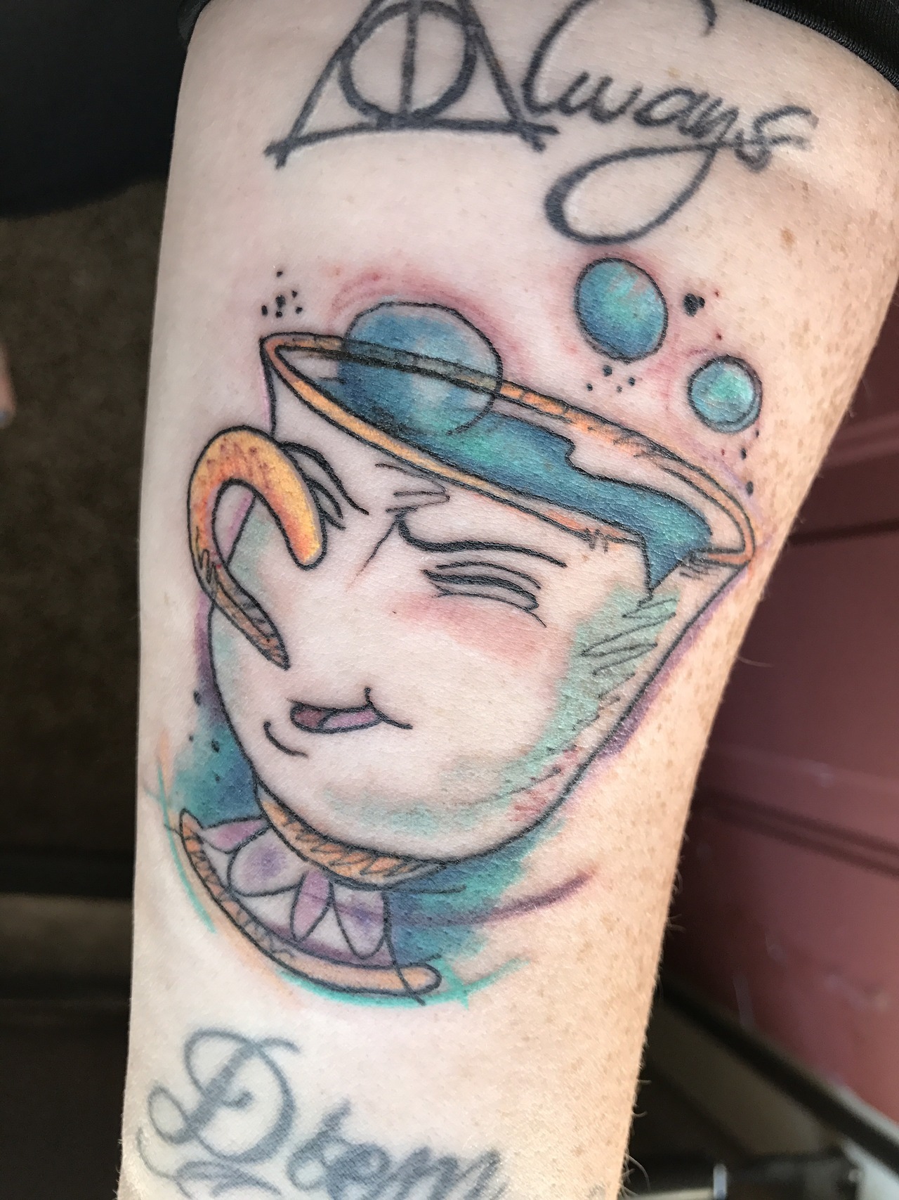  — “Chip” Beauty and the Beast Tattoo by Jennifer...