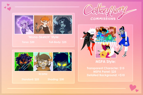 2022 UPDATED COMMISSION SHEET! Updated prices, some more options!P4ypal only, please read my TOS bef