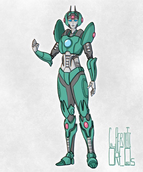 cybernetic-oreos:G1 Sparkbite. The proportions of more humanoid G1 transformers is so elegant.